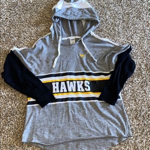 PINK Iowa Hawkeyes Tunic Hoodie